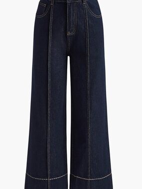 Commense Dark Indigo Wide-Leg Jeans